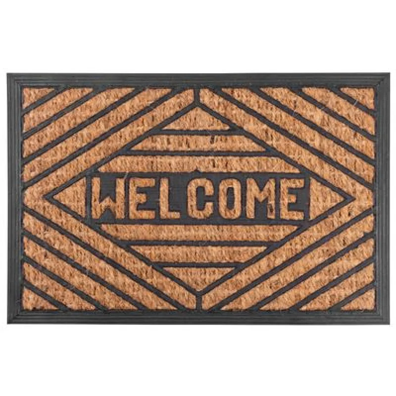 Rohožka MagicHome RBP 193, pred dvere, Welcome 3, 40x60 cm, guma/panama