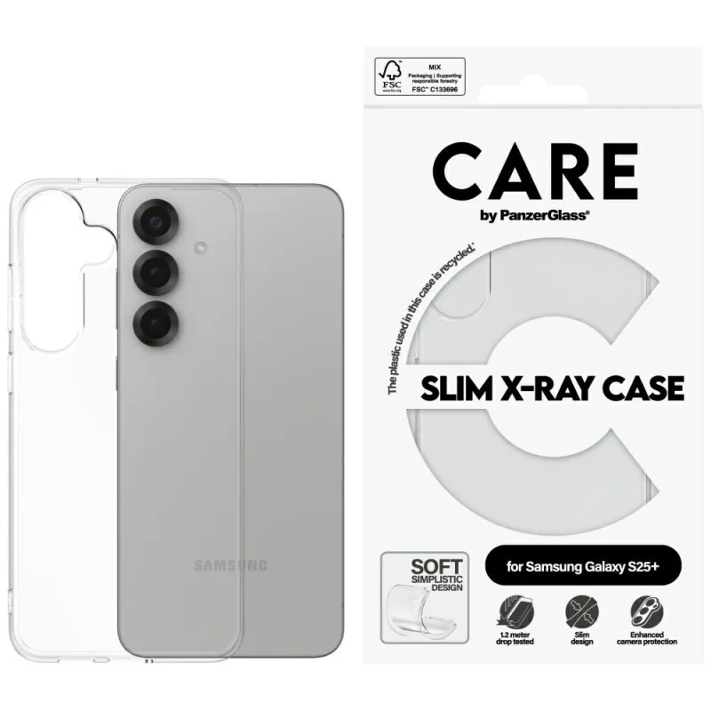 CARE by PanzerGlass Fashion X-Ray Case pre Samsung Galaxy S25+ – priehľadné