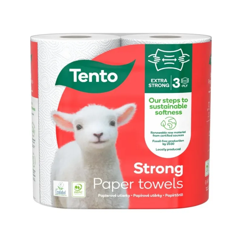 Kuchynské utierky Tento Strong 3-vrstvové, 146 útržkov, 2 x 17m