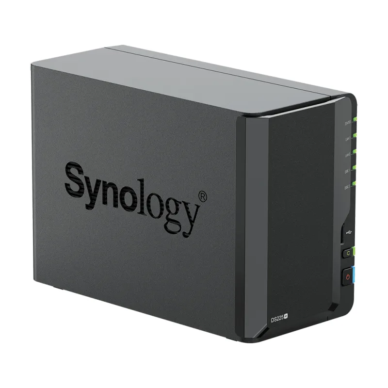 Synology™ DiskStation DS225+ (2x HDD, 4jadro CPU, 2(6)GB RAM, 1+2,5GLAN, 2x USB3.2Gen1)