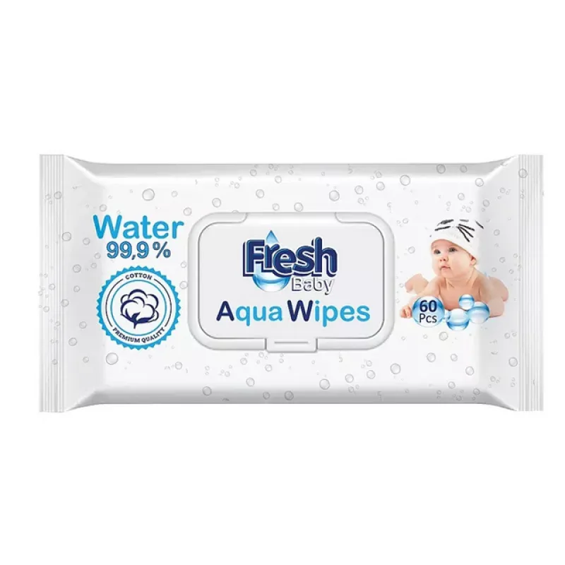 Fresh Baby vlhčené obrúsky 60ks Cotton 99% Water