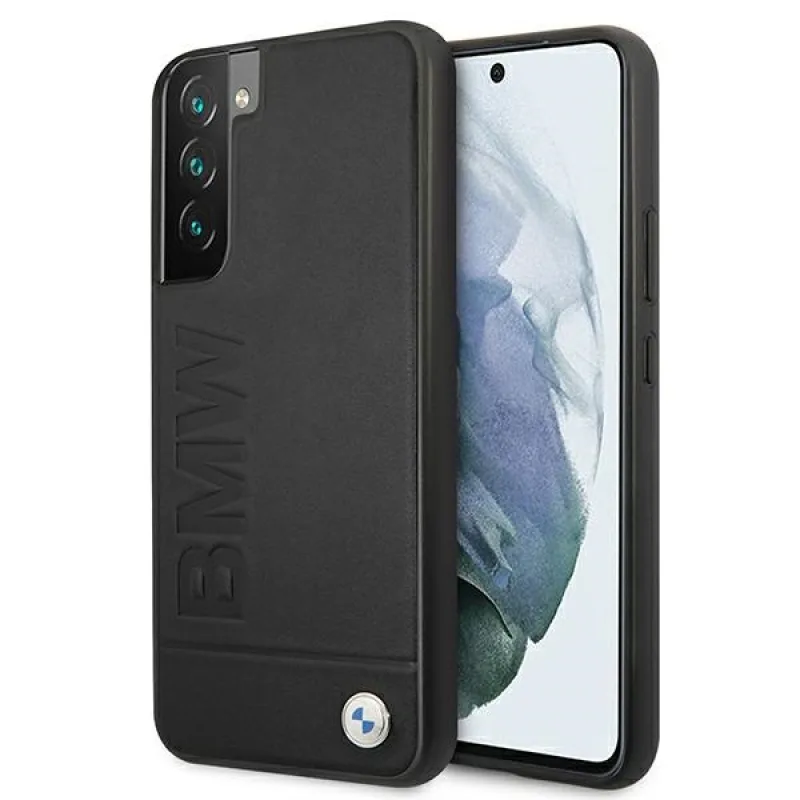 Puzdro s potlačou BMW Signature Logo pre Samsung Galaxy S22+ – čierne