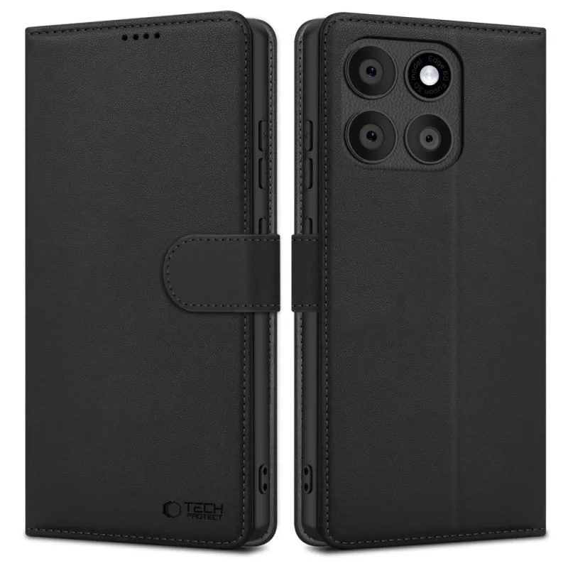 Puzdro Tech-Protect Wallet pre Motorola Edge 60 Fusion - čierne