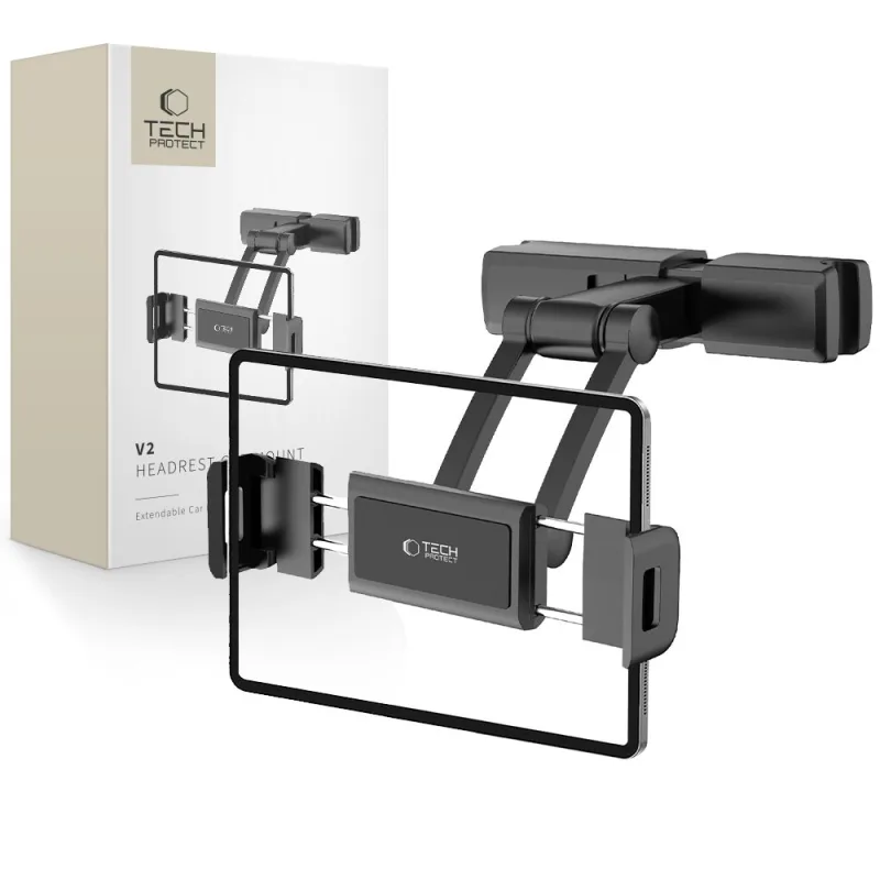 Držiak na opierku hlavy do auta Tech-Protect V2 - čierny