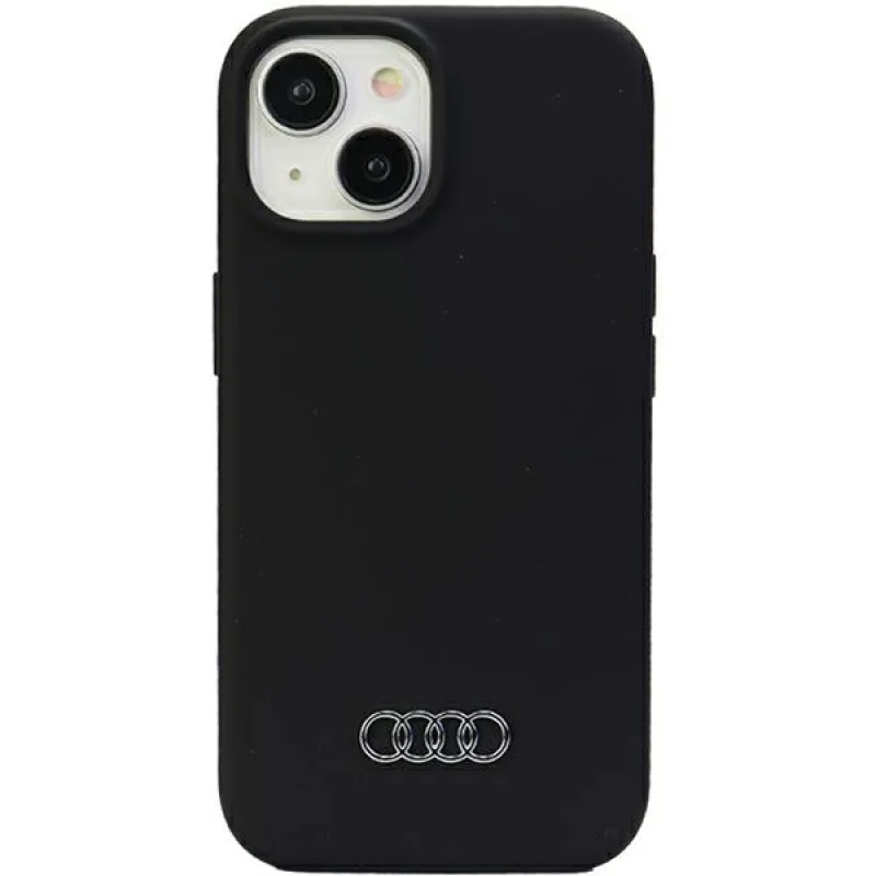 Audi Silicone Case pre iPhone 15 Plus - čierny
