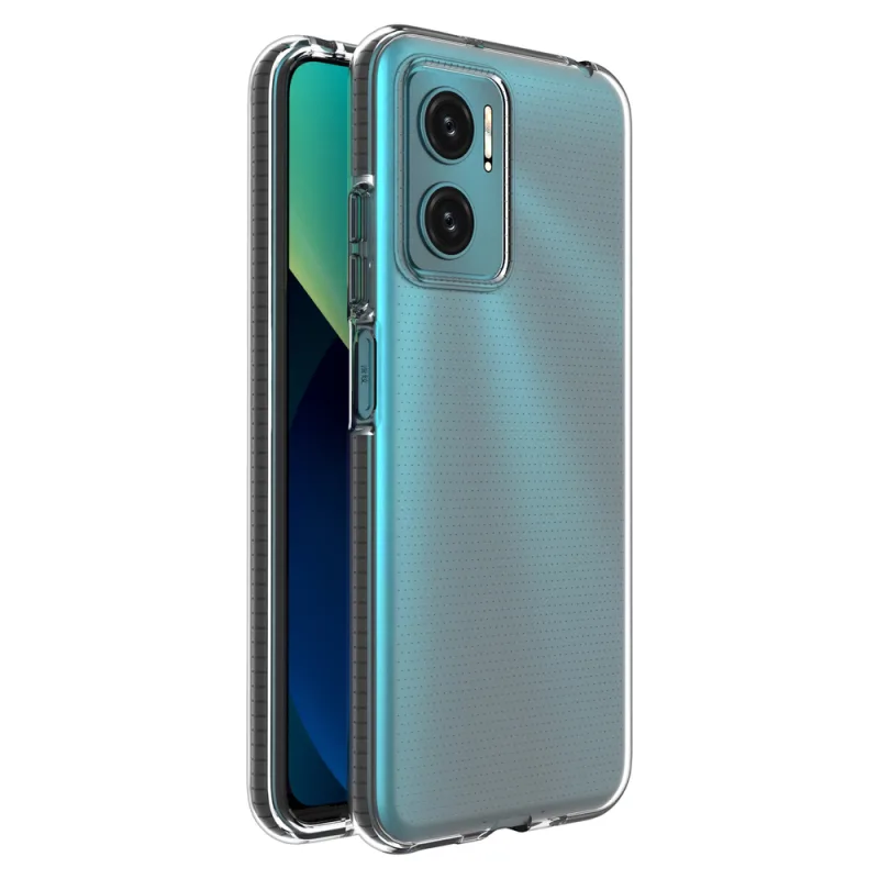 Spring Case kryt gélový TPU kryt s farebným rámom pre Xiaomi Redmi 10 black