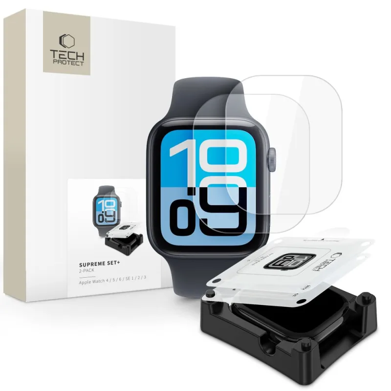 Tech-Protect Supreme Set+ 2-Pack hydrogélová fólia pre Apple Watch 44 mm
