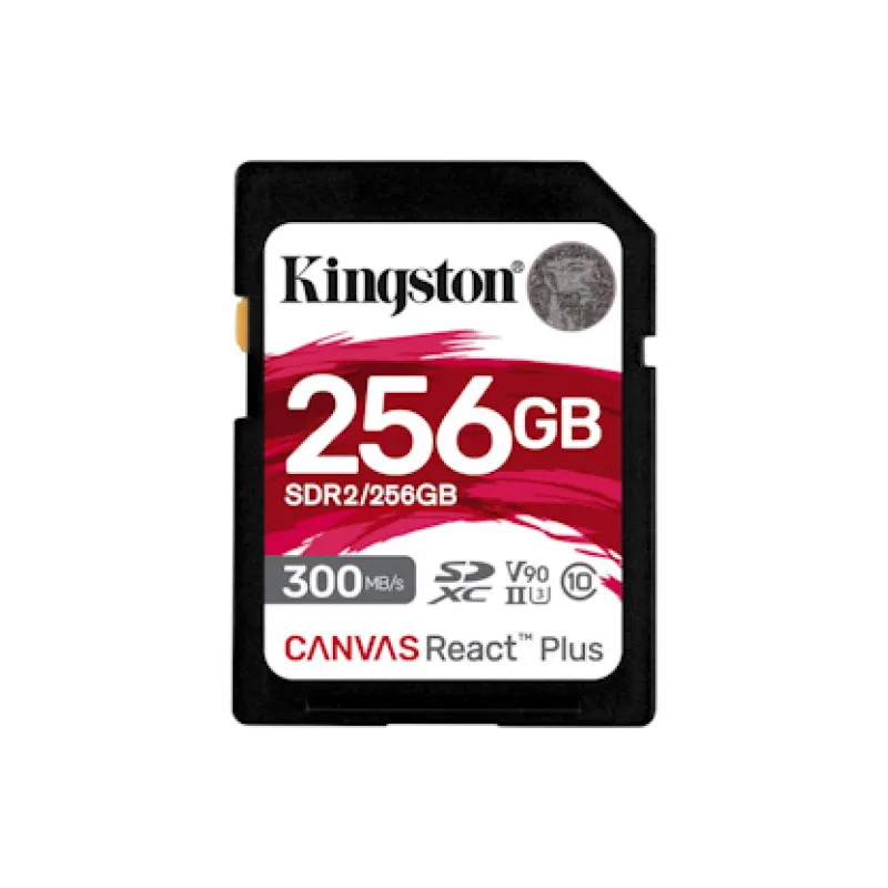 Kingston Canvas React Plus/ SDHC/ 256 GB/ UHS-II U3 / Class 10 SDR2/256GB