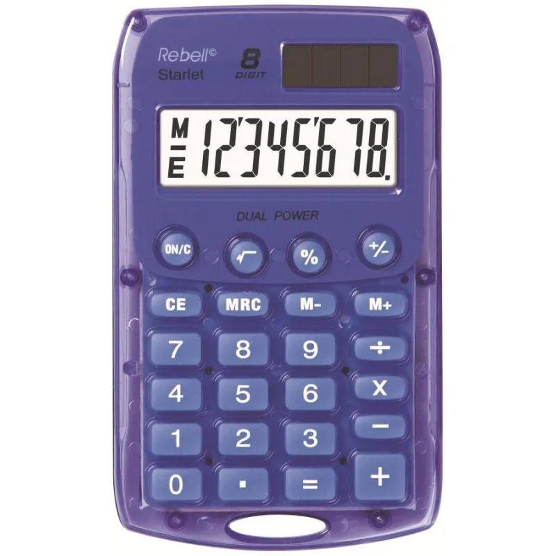 REBELL kalkulačka - StarletV BX - fialová RE-StarletV BX