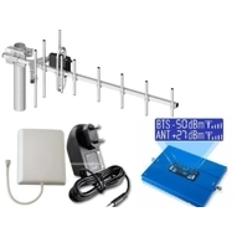 Dvojpásmovy zosilňovač signálu GSM &amp; LTE zosilňovač HPC-G27LE s LCD komplet pre EGSM, 4G/LTE