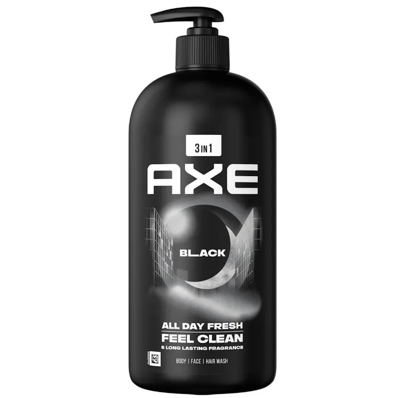 Sprchovací gél Axe Black 3v1, 900 ml