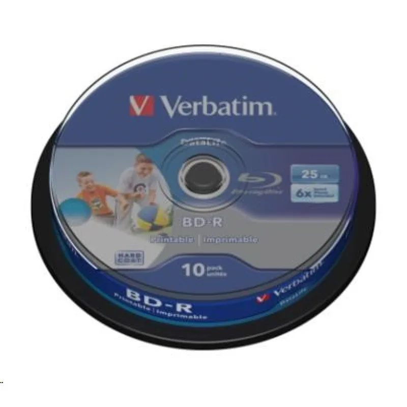 VERBATIM BD-R SL Datalife (10-pack)Blu-Ray/ Spindle/ 6x/ 25GB Wide…
