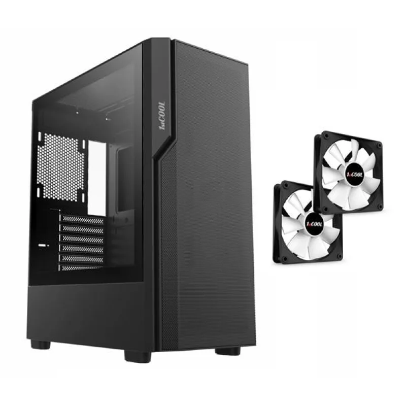 1stCOOL GAMER 5, skrinka ATX, USB3.0, USB-C, 2x fan, čierna ML-GAMER5-AU…