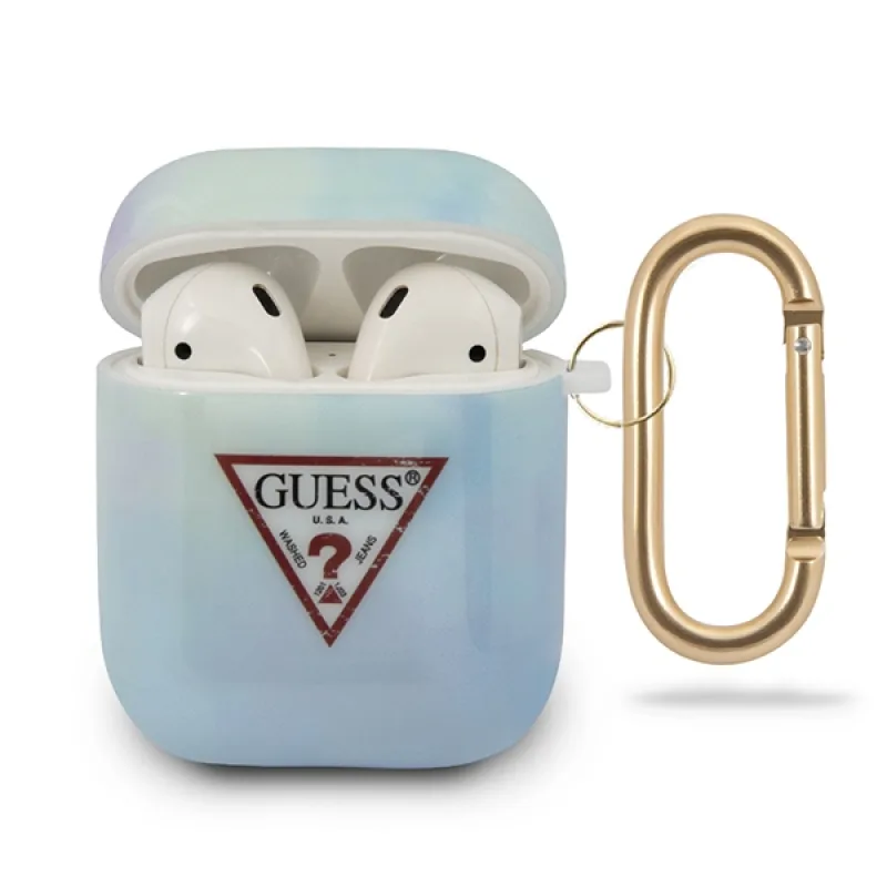 Guess GUACA2TPUMCGC02 kryt AirPods modrý/modrý Tie & Dye Collection