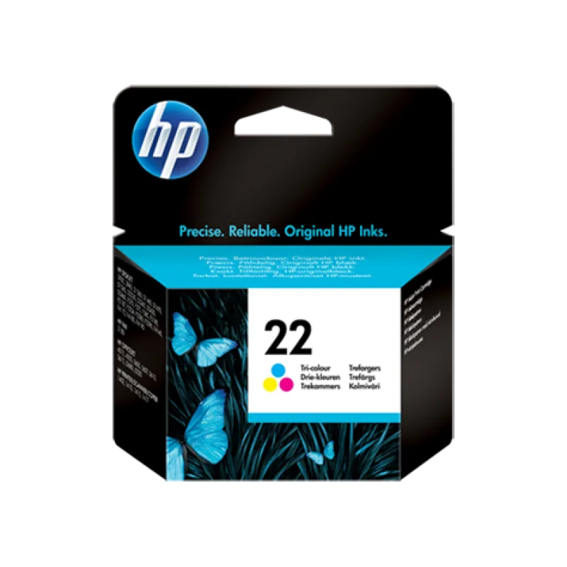 HP No. 22 Inkjet Print Cartridge, tri-colour (5 ml) C9352AE#UUQ