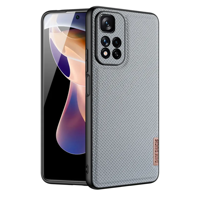 Dux Ducis Fino puzdro nylonový kryt kryt Xiaomi Redmi Note 11 Pro+ 5G (Čína) / 11 Pro 5G (Čína) / Mi11i HyperCharge / Poco X4 NFC 5G modrý