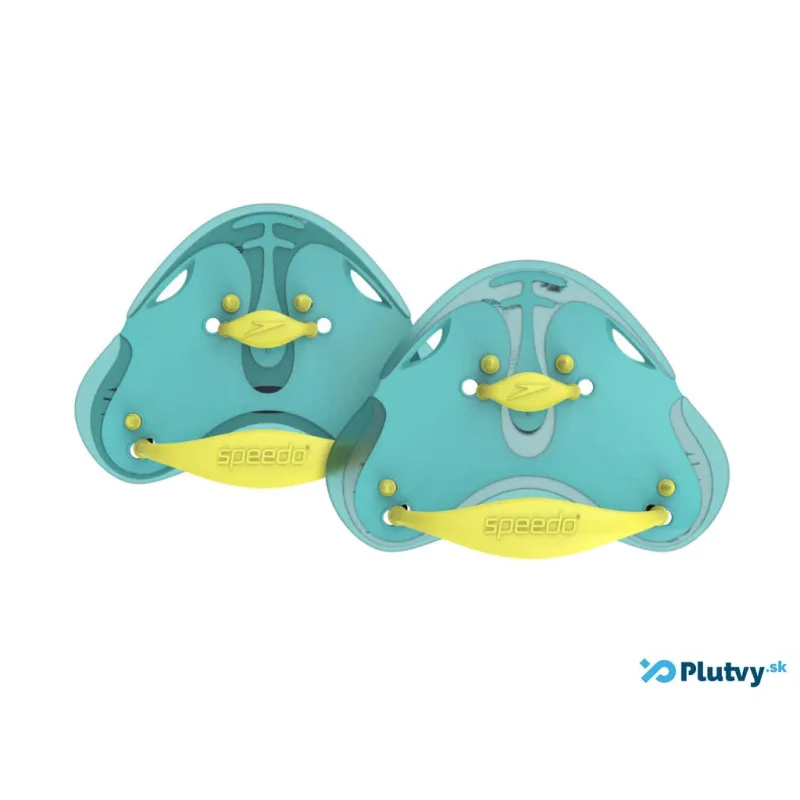 Plavecké pádla Speedo Finger Paddle tyrkysová