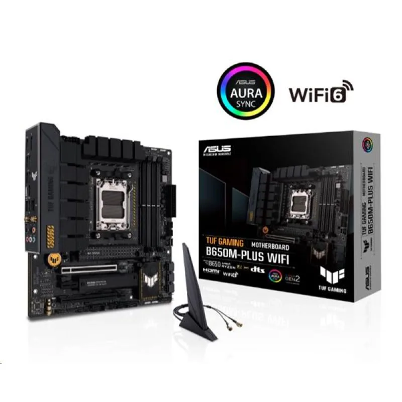 ASUS TUF GAMING B650M-PLUS WIFI soc AM5 DDR5 B650 mATX HDMI DP 90MB1BF0…