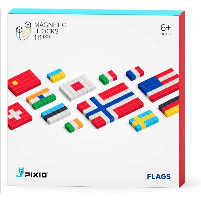 PIXIO Flags magnetická stavebnice 30105