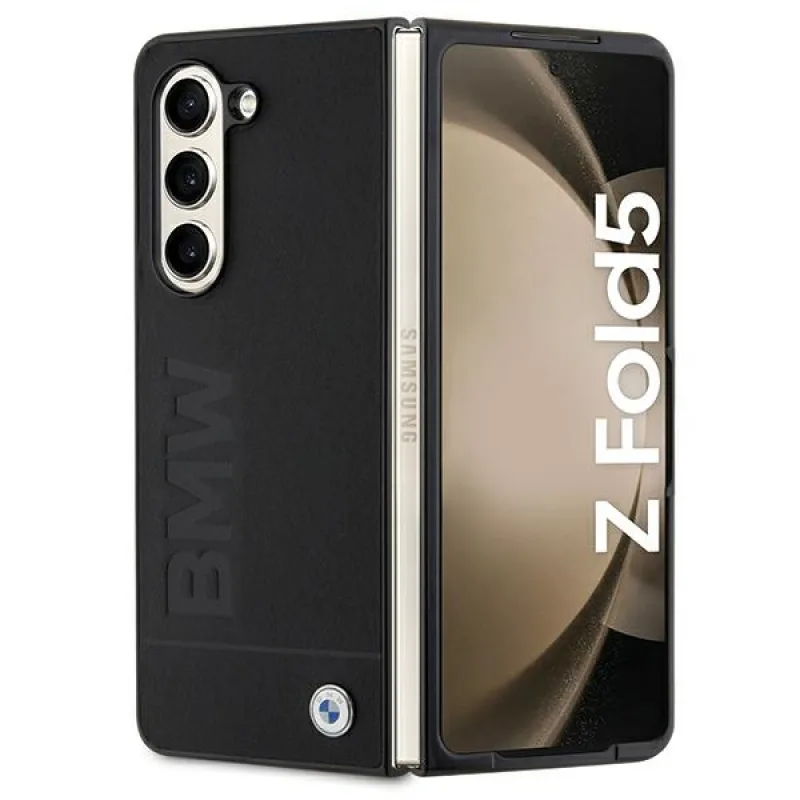 Puzdro BMW Signature Logo Imprint pre Samsung Galaxy Z Fold 5 - čierne