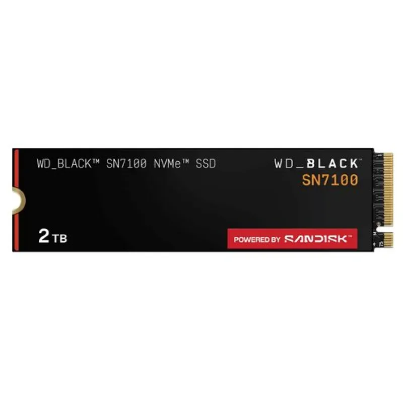 WD BLACK SN7100 SSD 2TB M.2 NVMe Gen4 POWERED BY SANDISK