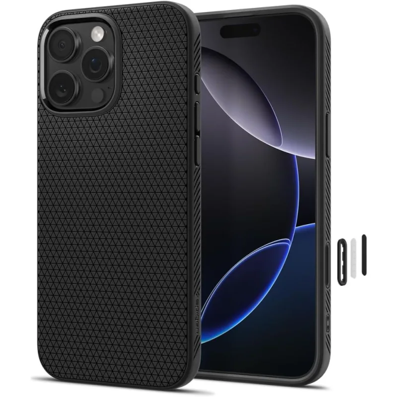 Puzdro Spigen Liquid Air „T“ MagSafe pre iPhone 16 Pro Max – matné čierne