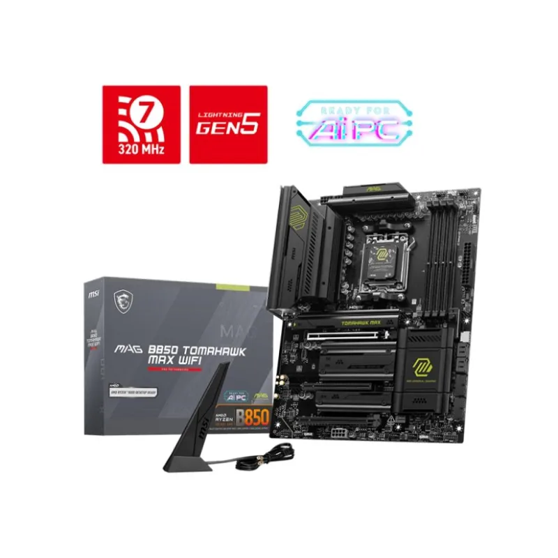 MSI MB Sc AM5 MAG B850 TOMAHAWK MAX WIFI, AMD B850, 4xDDR5, 1xHDMI, …