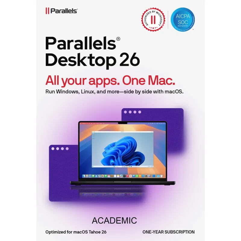 Parallels Desktop Academic Subscription 1 Year, EN/ FR/ DE/ IT/ ES/ PL/…