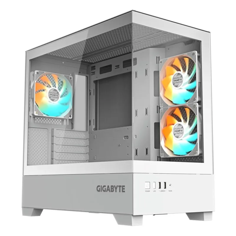 GIGABYTE C201 PANORAMIC ICE/ Midi Tower/ Transpar./ Biela GB-C201PI