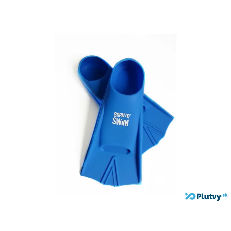 Detské plavecké plutvy + BornToSwim silikónové, rôzne farby modrá, 27/29