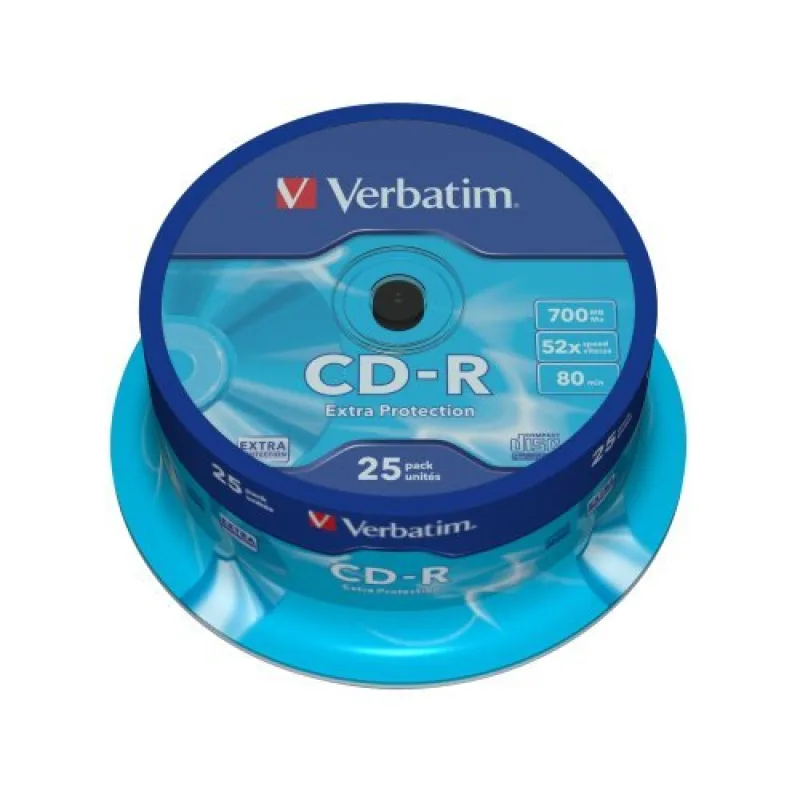 VERBATIM CD-R(25-Pack)Spindle/ Extra Protection/ DL/ 52x/ 700MB 43432