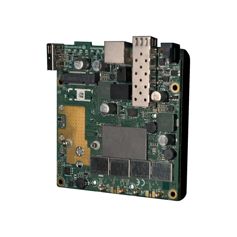 MIKROTIK RouterBOARD L23UGSR-5HaxD2HaxD + L4 (800MHz, 256MB RAM, 1x GLAN, 1x SFP 2,5Gbps, 1x802.11ax) deska