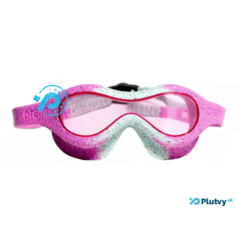 Arena Spider Kid maska ružovo-biela