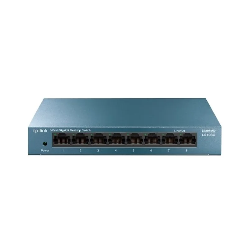 LiteWave 8-Port Gigabit Desktop Switch PORT: 8× Gigabit RJ45 Ports SPEC:…