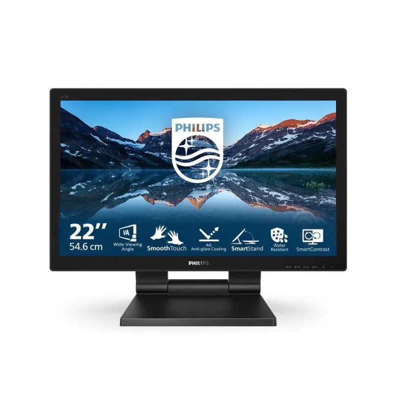 Philips MT 21,5" 222B9TA - 1920x1080,VA,60Hz,Dotykový,D-Sub,DVI,HDMI,DP…