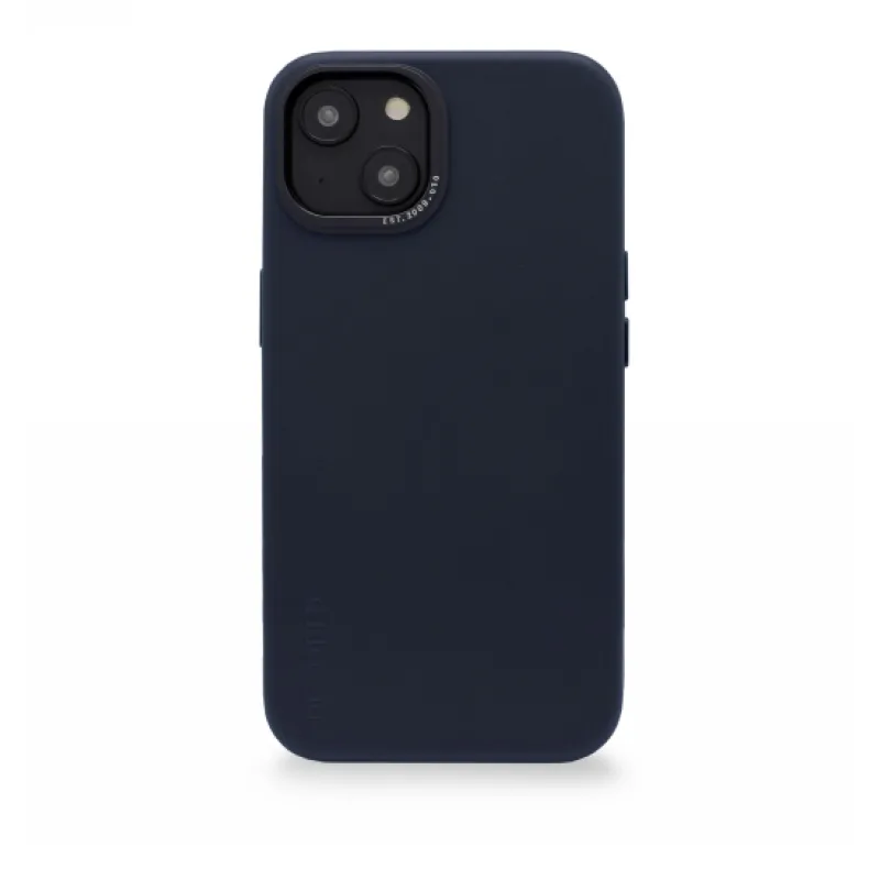 Dekódované kožené puzdro s MagSafe pre iPhone 14 Plus - námornícka modrá