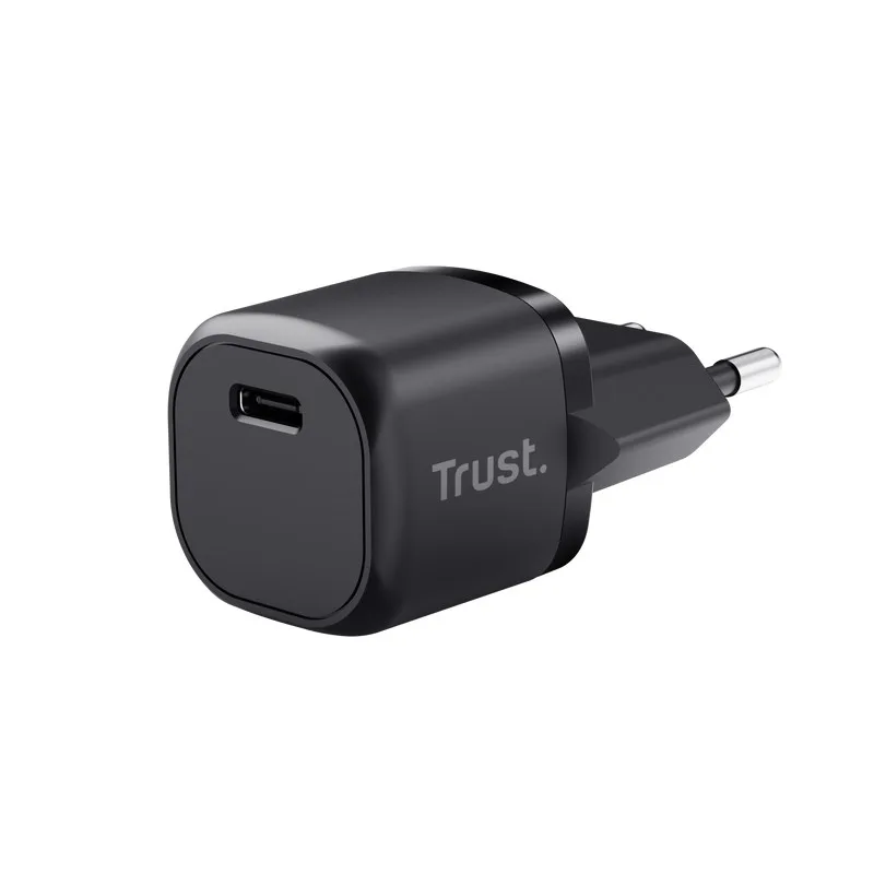 TRUST nabíječka 20W Maxo, USB-C, Nabíječka do zdi, černá 25174