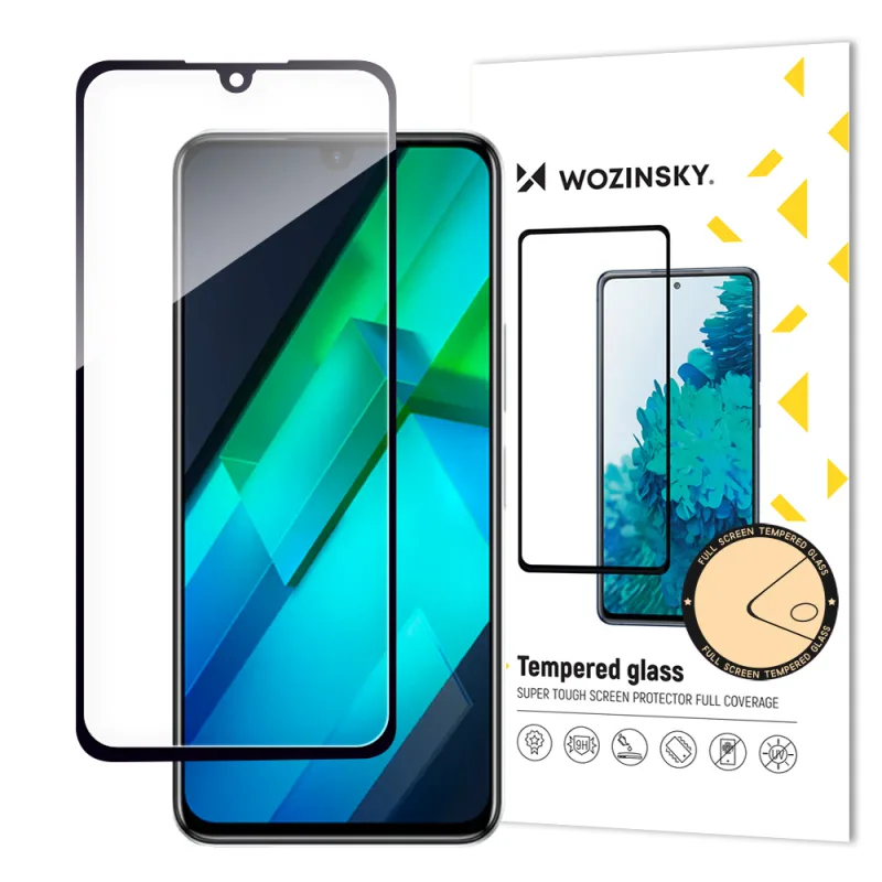 Wozinsky celoplošné tvrdené sklo Infinix Note 12 G96 celoobrazovkové čierne (vhodné pre puzdro)
