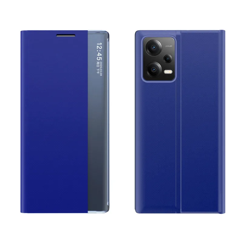 Nové puzdro na spanie pre kryt Xiaomi Redmi Note 12 Pro+ s výklopným stojanom modré