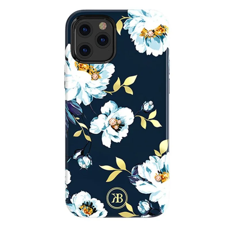 Kryt Kingxbar Blossom zdobený originálnymi kryštálmi Swarovski iPhone 12 mini multicolour (Gardenia)