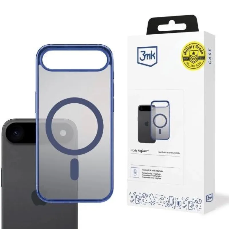 3mk ochranný kryt Frosty MagCase Blue pro Apple iPhone Air 5903108664653