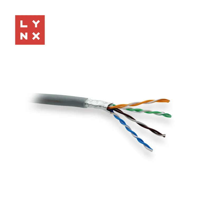 LYNX FTP kabel, Cat5e, LSZH, 0, 5mm, celoměděný, vnitřní, šedý, …