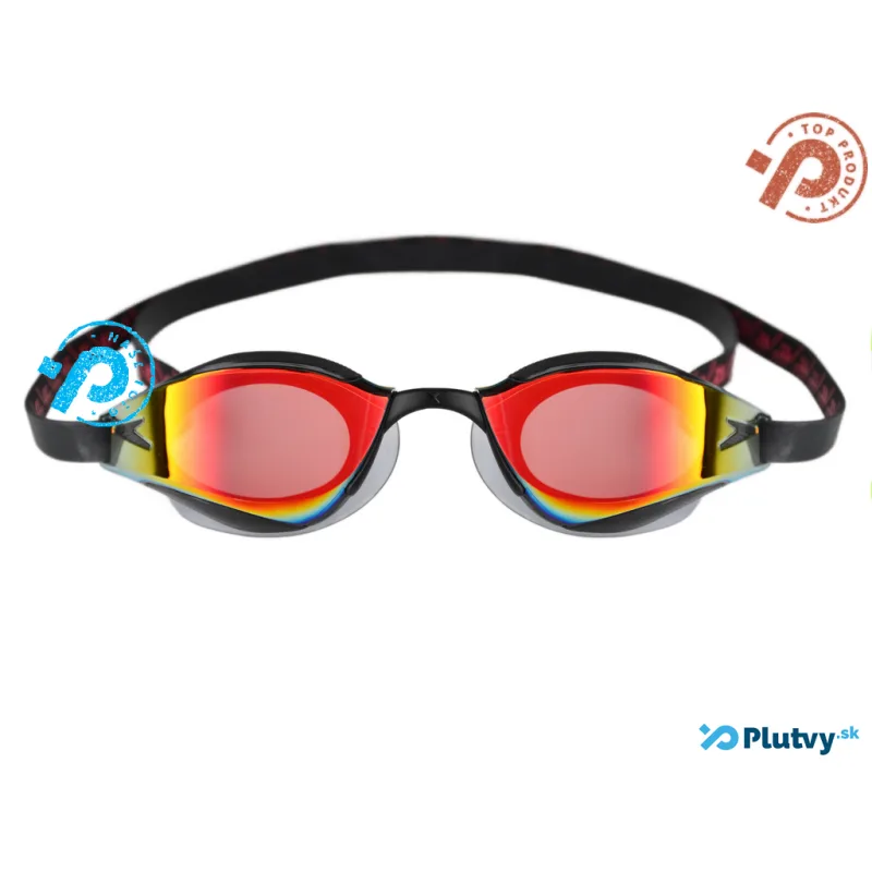 Plavecké okuliare Speedo Fastskin Pure Focus Mirror čierna, zrkadlové