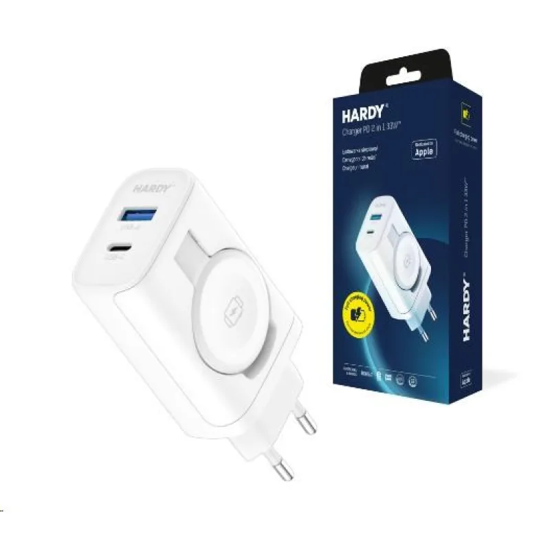 3mk síťová nabíječka HARDY Charger PD 2in1 33W pro Apple 5903108561938