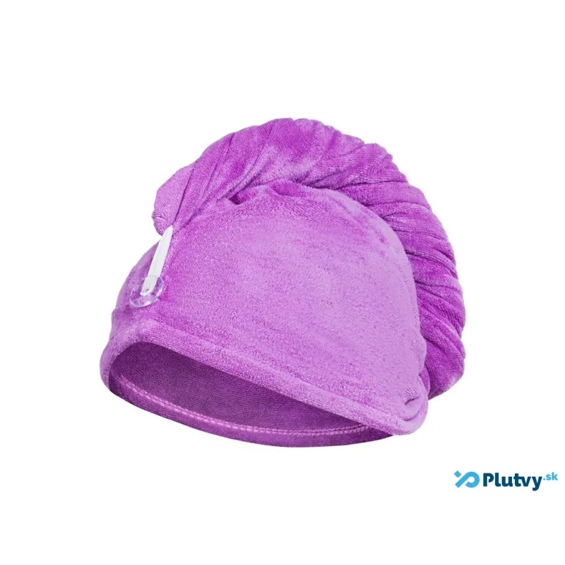 Turban na mokré vlasy a nočnú kúru na vlasy ružová