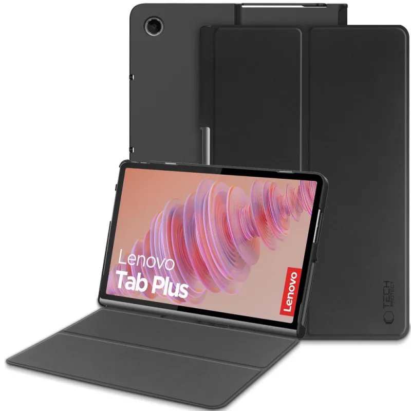 Puzdro Tech-Protect SmartCase pre Lenovo TAB PLUS - čierne