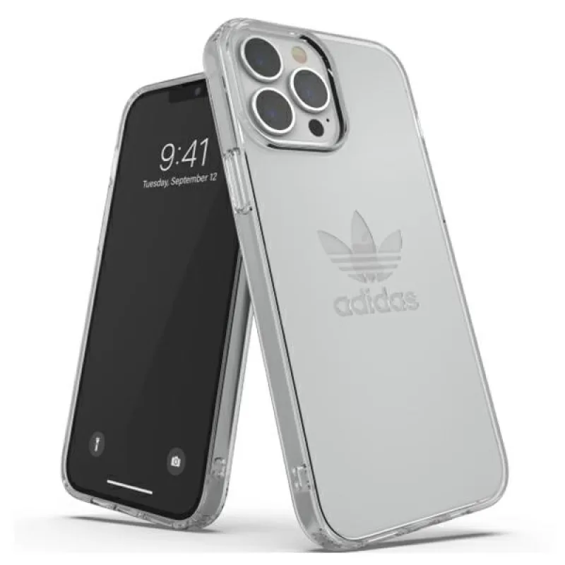 Ochranné priehľadné puzdro Adidas OR pre iPhone 13 Pro Max – priehľadné