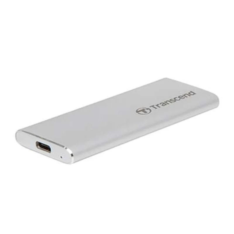 Transcend SSD 500GB ESD260C USB 3.1 Gen 2 - Silver Aluminium TS500GESD260C