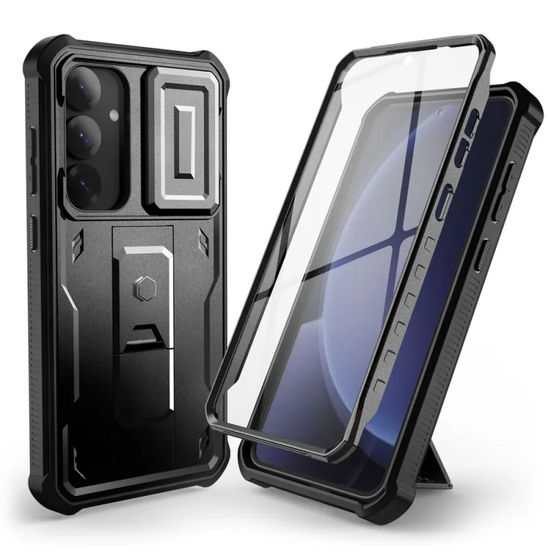 Puzdro Tech-Protect Kevlar Cam+ pre Samsung Galaxy S25+ – čierne