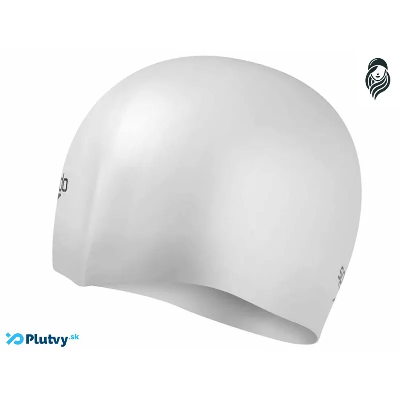 Speedo Long hair cap strieborná